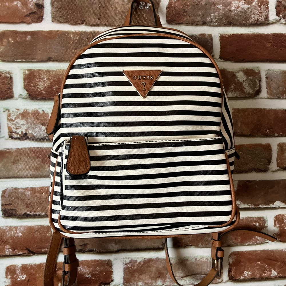 Striped Guess Mini Backpack